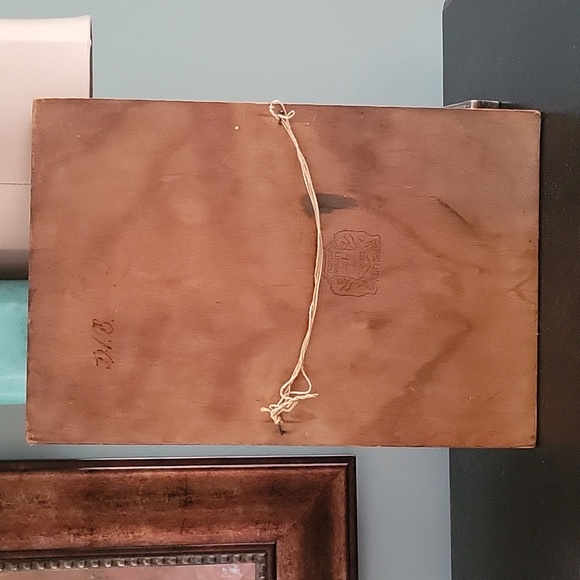 Antique Flemish Art Pyrography Native American Indian Chief 867 - Picture 9 of 13